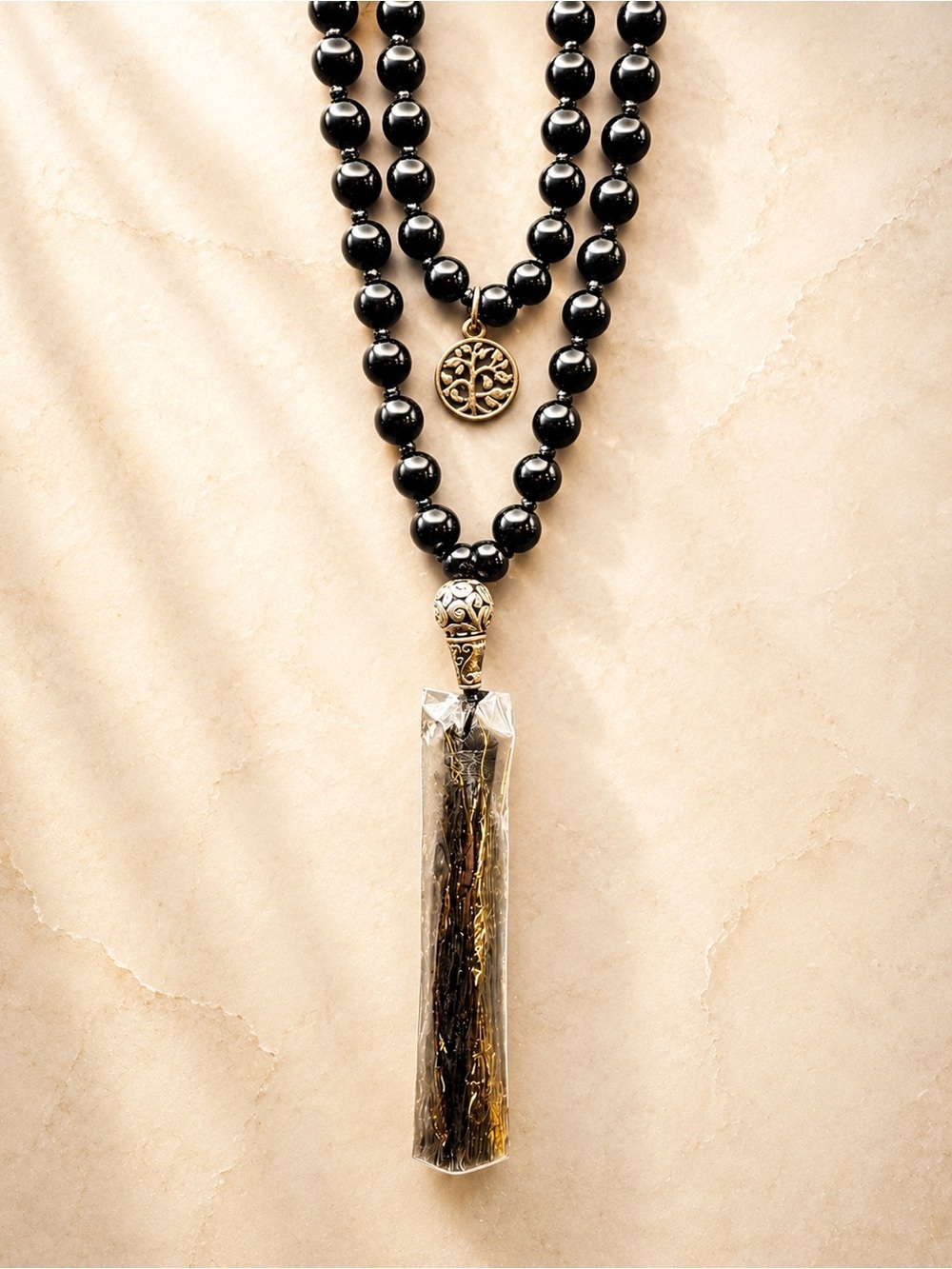 Black Onyx Mala Beads